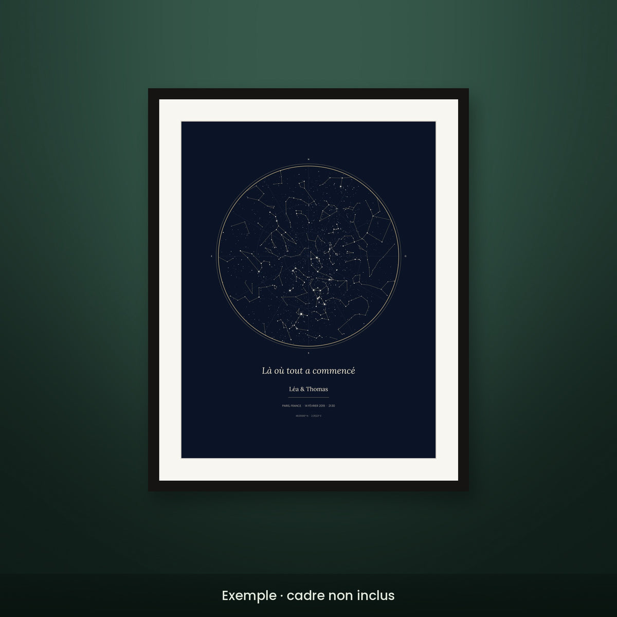Carte du ciel personnalisée