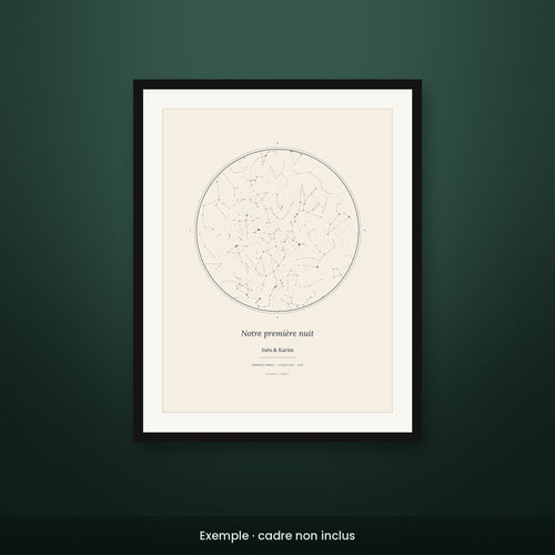 Carte du ciel personnalisée